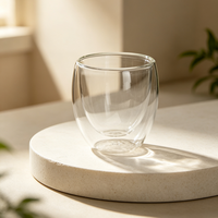 Tasses à bière et à café en verre à double paroi résistantes à la chaleur, faites à la main, pour boissons saines, mugs à thé, vaisselle transparente