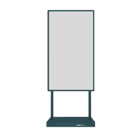 Écran d'affichage LED Totem OLED transparent tactile AI de 55 pouces, Full HD, 43 % de transmissivité, nouveau support publicitaire vidéo artistique