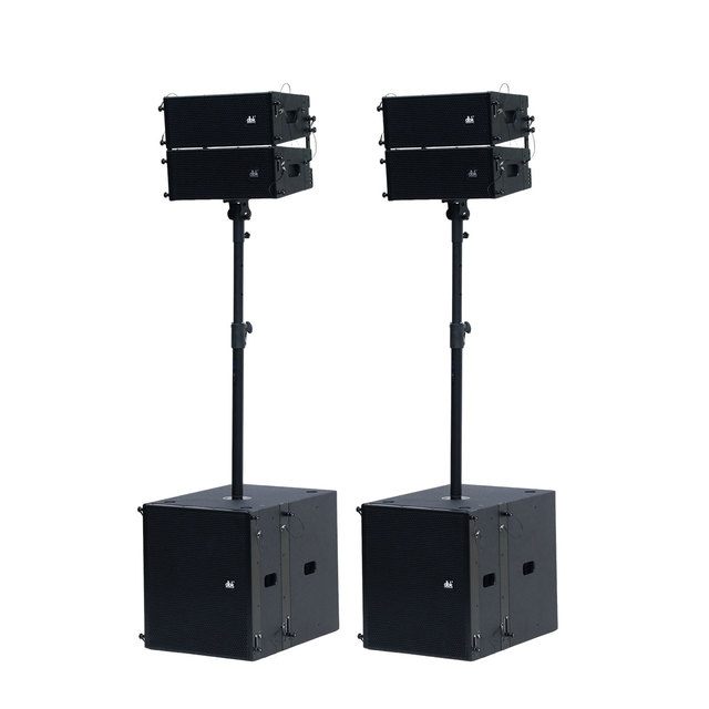 Factory Compact DJ 5 Inch Line Array Speaker Full Set PA Speakers Audio Sound System with Power Amplifier Module for Church