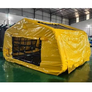 Mùa đông glamping không khí <span class=keywords><strong>Inflatable</strong></span> ngoài trời cắm trại lều với bếp để bán - Product Image 3
