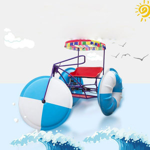 2024 nouveau bateau de vélo d'eau de pédale de conception avec le bateau de pédale de modèle de fusée de matériel de fibre de verre avec 2 sièges à vendre - Product Image 6