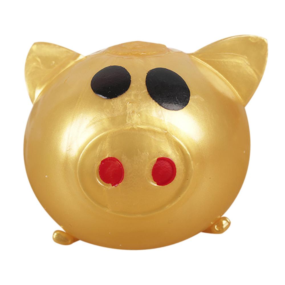 anti stress splat water pig ball vent toy venting sticky pig