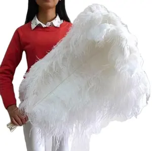 Wholesale 15-80cm Wedding White Ostrich Feathers ostrich feathers Long for centerpieces ostrich feathers black