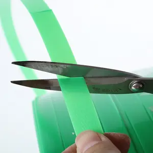 6mm 19mm usado transparente pet plástico cinta clara pet cintas banda fabricação