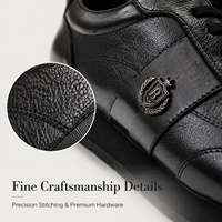 RADOLFA Baskets Homme Grande Taille en Cuir de Veau de Luxe Style Italien Minimaliste Sportif Urbain Décontracté Chaussures de Printemps