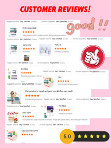 개 CCV + CPV + CDV + EHR CPV Ag 애완 동물 관리 Erliquia Antobody를위한 수의학 테스트 개 파보 파보 바이러스 테스트 키트 - Product Image 6