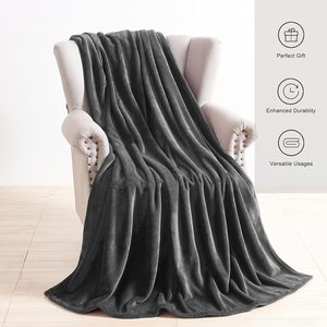 Mềm mại sang trọng thân thiện với da Polyester flannel ném chăn ấm Fluffy giường chăn - Product Image 3