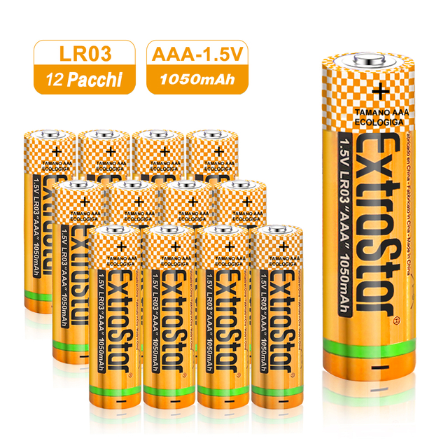 12PCS AAA Alkaline Batteries, 1.5V 1300mAh Long-Lasting Power, Eco-Safe for Household, Office, and Electronic Devices