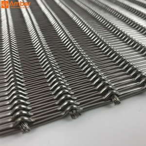 Cortina Metálica Tejida <span class=keywords><strong>de</strong></span> Malla <span class=keywords><strong>de</strong></span> Cables y Varillas Tipo H Resistente para Barandillas <span class=keywords><strong>de</strong></span> Puentes y Protección Arquitectónica - Product Image 6