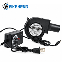 Ventilateur Soufflant Centrifuge DC 12V 6.00A WKH1012UH avec Contrôleur de Vitesse, 97x97x33mm, 8000 tr/min, Haute Vitesse, pour Barbecue