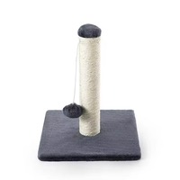 Arbre à chat à 2 niveaux en velours doux, nid confortable pour chat, griffoir en sisal, pendentif souris simulée, accessoire pour animaux de compagnie
