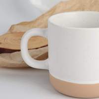 Tasses à café en céramique stoneware créatives personnalisées, compatibles micro-ondes et lave-vaisselle, avec poignée, pour usage domestique