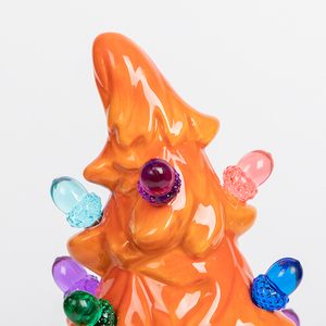 Co-Arts ต้นคริสต์มาสเทียมตกแต่งหัวเอียงไฟเซรามิกสีส้มต้นคริสต์มาสเทียมสำหรับห้างสรรพสินค้าโรงแรม - Product Image 3