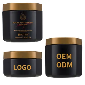 OEM/ODM renk saç tedavisi uzatmak hiçbir hasar renk boya Trendy Argan Qil Keratin saç maskesi