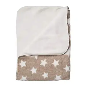 G876 100% bintang keamanan bayi cetak selimut bulu bisa dicuci dengan mesin ramah kulit selimut bulu Super lembut bayi