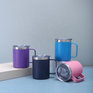 <span class=keywords><strong>Mug</strong></span> isotherme en acier inoxydable avec poignée et couvercle à joint coulissant pour les voyages en plein air, pique-niques, portable, durable, maintien de la température longue durée - Product Image 4