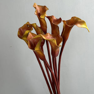Personnaliser Fleurs PU Real Touch Calla Lily Fleurs Artificielles Blanc Calla Lys pour Mariage Maison Noël <span class=keywords><strong>Fleur</strong></span> Décorative - Product Image 2
