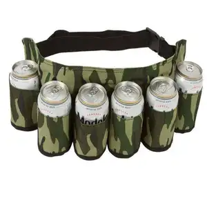 6 पैक बीयर की बोतल धारक बियर कर सकते हैं कमर कूलर बैग बियर बेल्ट