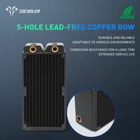 Socooler CRD36H5-45R ordinateur industriel refroidi à l'eau ventilateurs sans plomb écologiques Type fendu équipement médical dissipateur thermique en cuivre