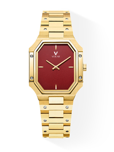 Montre à quartz en or 18 carats pour homme, cadran carré, diamants, acier inoxydable, lumineuse, luxe, date, montre-<span class=keywords><strong>bracelet</strong></span> pour homme, OEM - Product Image 1