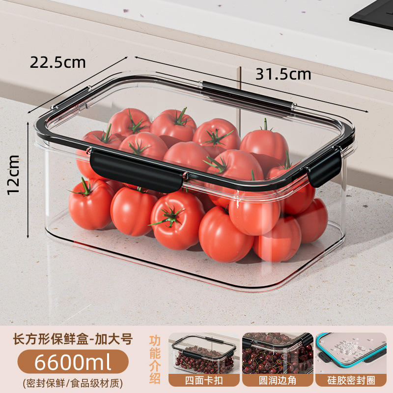 Noir, taille extra-large, 6600 ml, transparent et épaissi.