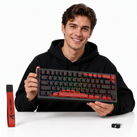 Clavier de jeu à interrupteurs magnétiques ATTACKSHARK X68 PRO pour ordinateur et ordinateur portable, style d'opération mécanique, disponible sur Aliexpress
