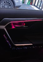 Kit d'éclairage ambiant LED dynamique pour Toyota RAV4 2019-2024, éclairage de l'habitacle, panneau de garniture de porte, éclairage du tableau de bord, ambiance lumineuse