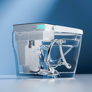 Chất lượng cao giá rẻ khách sạn nhà <span class=keywords><strong>WC</strong></span> nhà vệ sinh thông minh tự động mở cảm biến tuôn ra phòng tắm một mảnh thông minh Nhà vệ sinh bát - Product Image 4