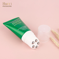 Tube d'emballage vide pour lotion corporelle en canne à sucre vert, 100 ml et 200 ml, avec 5 billes roulantes en métal inoxydable