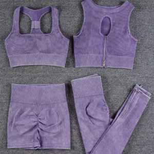 Phòng Tập Thể Dục Tập Thể Dục Hoạt Động Mặc Biểu Tượng Tùy Chỉnh Thể Thao Phù Hợp Với Phòng Tập Thể Dục Tập Luyện Bộ Yoga Liền Mạch Cho Phụ Nữ - Product Image 4