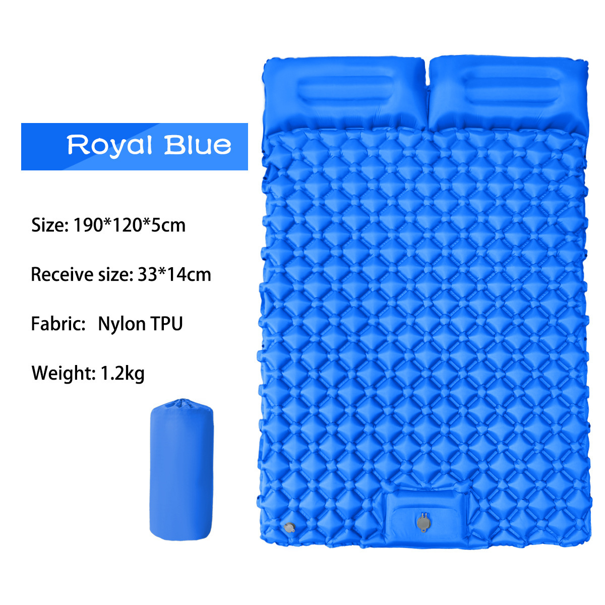 Double diamond for two-spliced royal blue