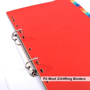 Bán Buôn Trường Văn Phòng Văn Phòng Phẩm Chất Kết Dính Tab Ngăn Văn Phòng Văn Phòng Phẩm 26-Tab Nhựa Tập Tin 11 Lỗ Vòng Chất Kết Dính Index Divider - Product Image 5