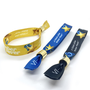 Sinh Thái Thân Thiện Với Rpet Có Thể Điều Chỉnh Nhựa Clip Tổ Chức Sự Kiện Đảng Vòng Đeo Tay Tùy Chỉnh Lễ Hội Mềm Vải Dệt Dây Đeo Cổ Tay Vòng Đeo Tay - Product Image 6