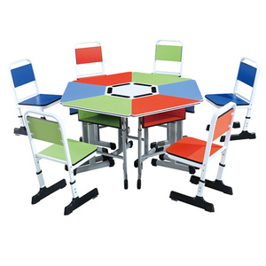 Escritorio y Sillas Escolares Masao Azules, Ajustables en Altura, para Uso en el Aula - Product Image 4