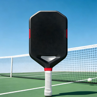 Raquette de pickleball en fibre de carbone brute T700 aérodynamique, design de gorge Aero Flex évidé, thermoformée, unibody Gen-2