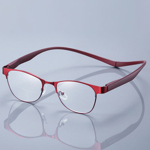 Gafas <span class=keywords><strong>de</strong></span> Lectura Portátiles con Clip para <span class=keywords><strong>el</strong></span> Cuello, Metálicas, con Protección Anti Luz Azul, Unisex, Cómodas, para Presbicia, con Montura Plegable - Product Image 1