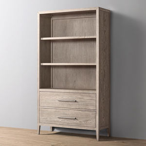 RH paese americano retrò rovere in legno massello libreria combinazione personalizzato semplice stile francese libreria mobile Home Office sala da pranzo - Product Image 3