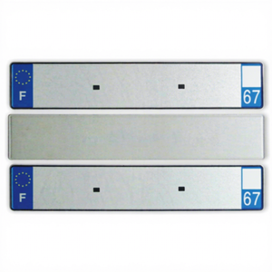Placa de Matrícula Francesa Personalizada de Aluminio Europeo Reflectante con Relieve - Product Image 3