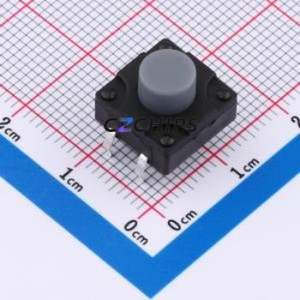 TSW12111-090B511BM Tactile Switch Through hole-4P,11.7x11.5mm Switch Single Pole Single Throw Round Button 2.8N 11.7mm - Product Image 1