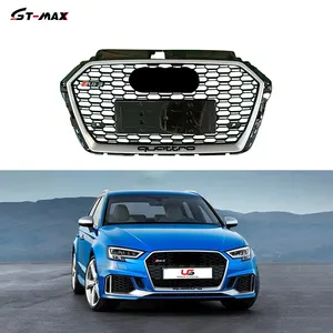 좋은 품질 Audi A3 8V 안면 성형 벌집 RS3 방열기 석쇠를 위한 까만 정면 석쇠 2017-2019