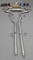 Échappement arrière à soupapes en acier inoxydable pour Jaguar F-TYPE X152 3.0T 2014-2023, section intermédiaire arrière, silencieux à quatre sorties