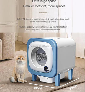 2025 Accesorios Gatos Produtos 68 + 10L extra Grande Plástico Inteligente Cat Litter Box WC Gato Automático com Controle APP e Vídeo - Product Image 5