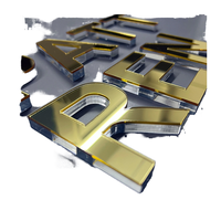 Enseigne Lumineuse LED 3D Moderne à Lettres Canal, Logo Personnalisé, Étanche IP65 pour Restaurant, Bar, Café, Décoration Extérieure, Panneaux Commerciaux
