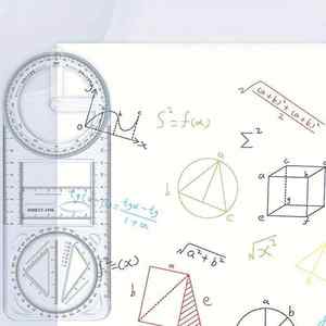 Regla de Geometría Multifuncional de Plástico de 20 cm para Dibujo, Marca HAIJU, para Escuelas Primarias, Secundarias, Preparatorias y de Bachillerato - Product Image 4