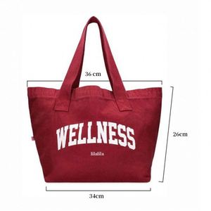 High Quality Custom Logo Printed Stripe Canvas Shopping Tote Bag Hot Sale Recyclable High Colorful Bags - Product Image 5