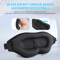 Masque oculaire lesté en bambou et lyocell avec perles de verre 3D personnalisées pour un toucher rafraîchissant et une pression douce, idéal pour dormir