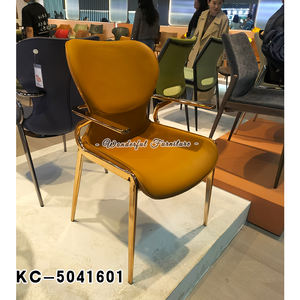 Gran oferta, silla de comedor moderna de cuero PU de lujo, respaldo de gama alta para <span class=keywords><strong>casa</strong></span> de té y estudio, cocina, silla de maestro ergonómica - Product Image 5