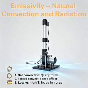 Appareil d'émettivité pour la vérification de la loi de Stefan-Boltzmann par convection naturelle et rayonnement - Product Image 1