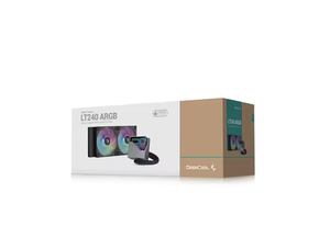 Refroidisseur de processeur, nouveau stock, DEEPCOOL LT240 ARGB NOIR&BLANC, ventilateur à lame LCP, AIO, processeur pour ordinateur de jeu, refroidisseur de processeur, nouveau stock - Product Image 4