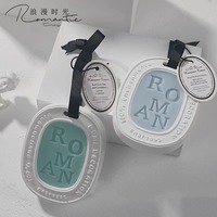 Coffret Cadeau de Tablettes de Cire Aromatique Solides Ovales en Gypse, Longue Durée, Couleurs Variées, Très Demandées